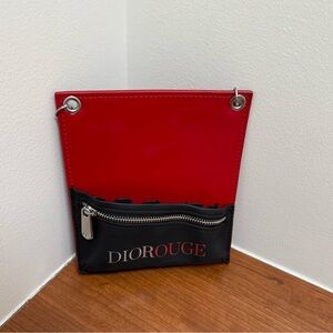 Dior rouge makeup brush tool organizer crossbody nwt